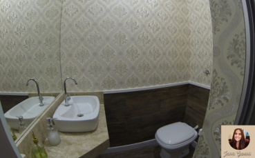 PAPEL DE PAREDE EM LAVABOS
